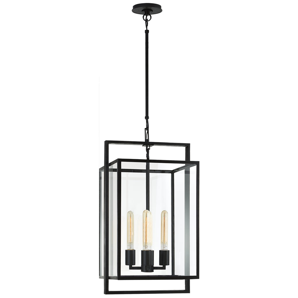 Visual Comfort Signature Canada - S 5192AI-CG - Four Light Lantern - Halle - Aged Iron