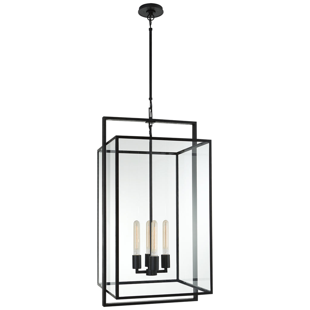Visual Comfort Signature Canada - S 5193AI-CG - Four Light Lantern - Halle - Aged Iron