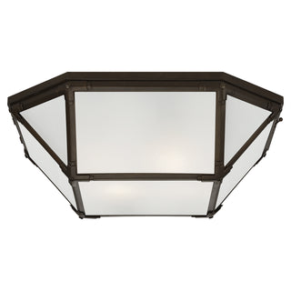 Visual Comfort Signature Canada - SK 4009AZ-FG - Four Light Flush Mount - Morris - Antique Zinc