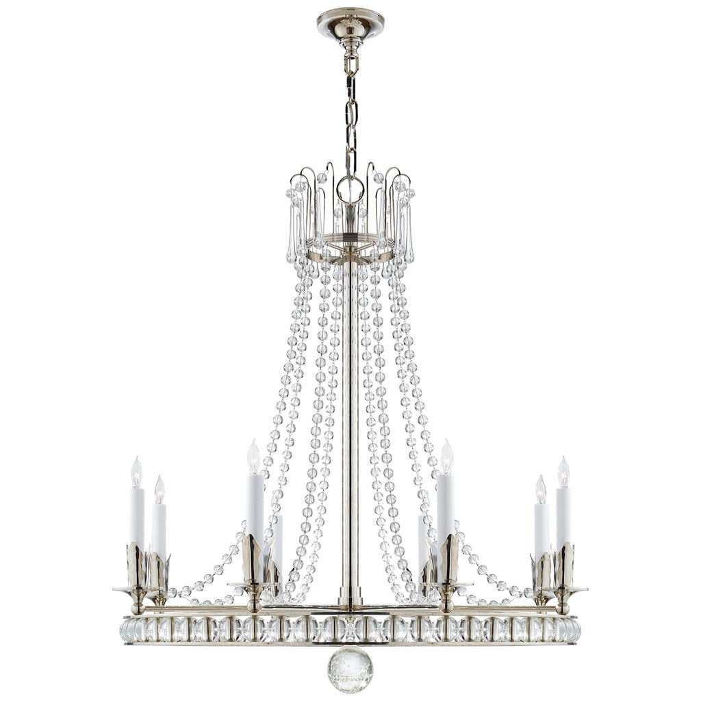Visual Comfort Signature Canada - SN 5108PN - Eight Light Chandelier - Regency - Polished Nickel