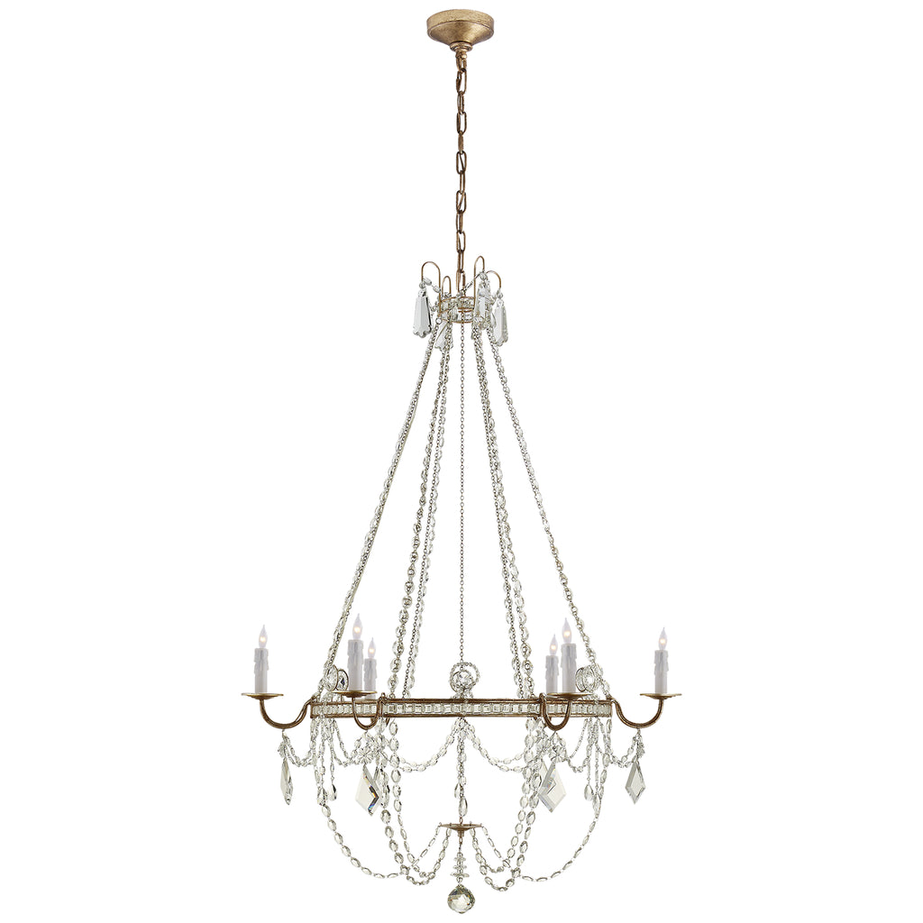Visual Comfort Signature Canada - SP 5031GI-CG - Six Light Chandelier - Sharon - Gilded Iron
