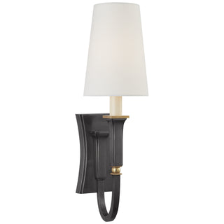 Visual Comfort Signature Canada - TOB 2272BZ/HAB-L - One Light Wall Sconce - Delphia - Bronze with Antique Brass