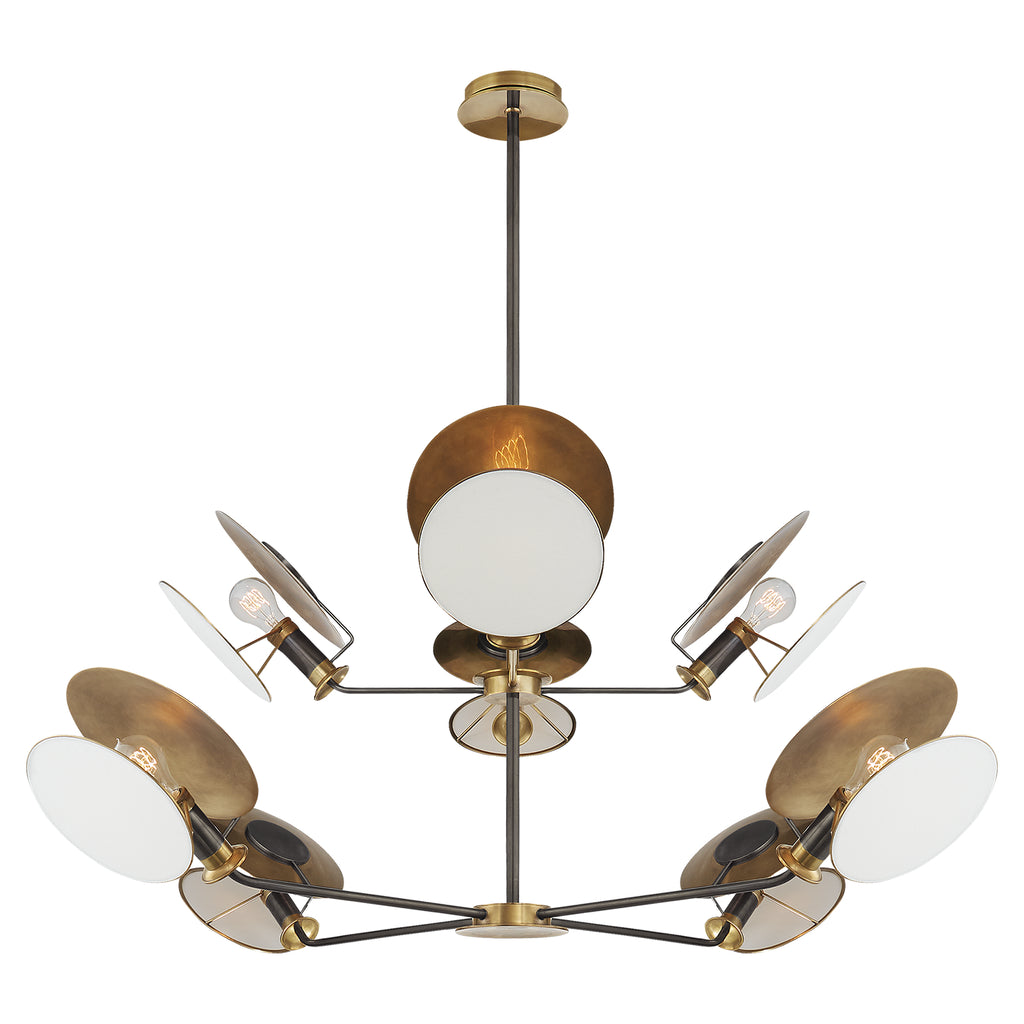 Visual Comfort Signature Canada - TOB 5290BZ/HAB-L - Eight Light Chandelier - Osiris - Bronze and Hand-Rubbed Antique Brass