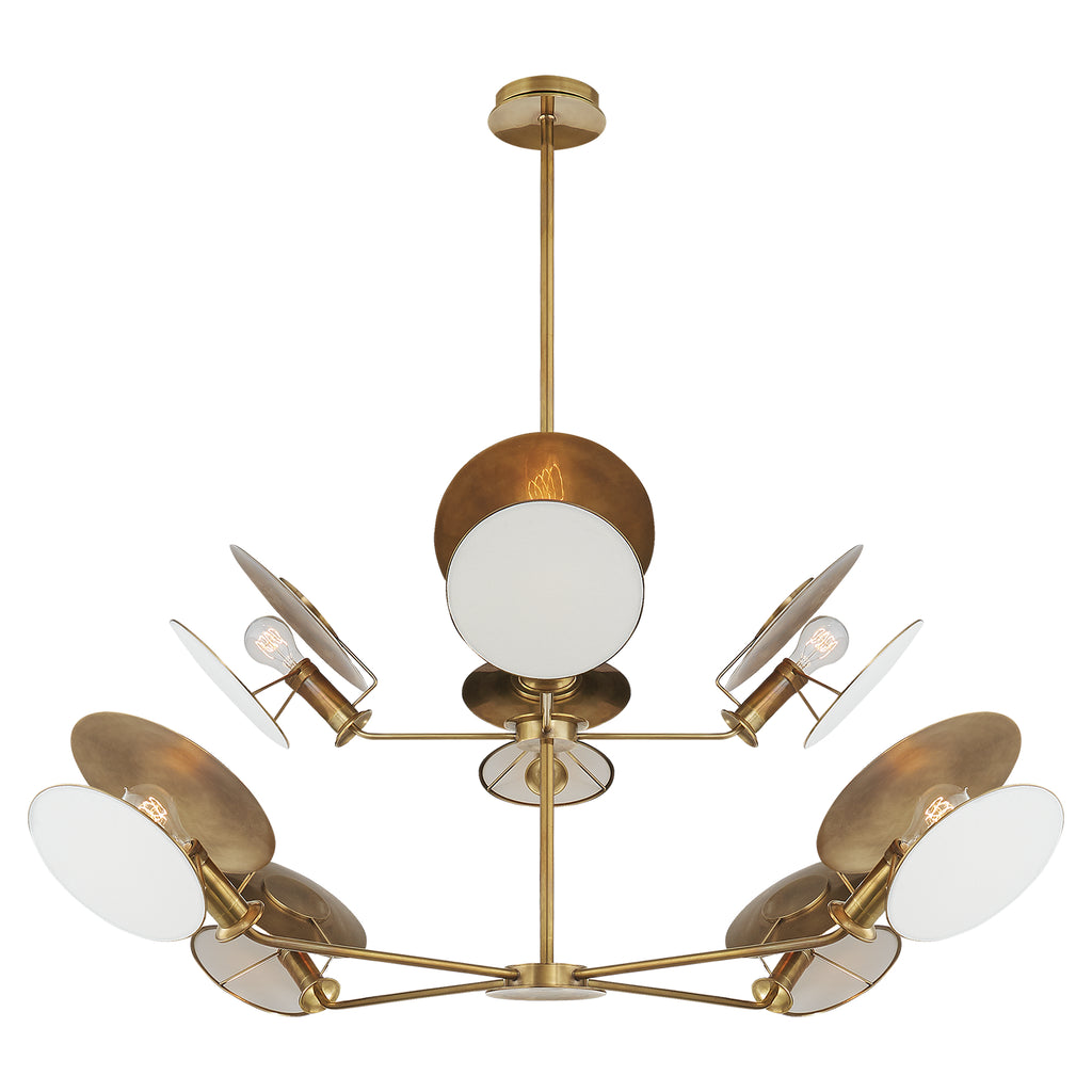 Visual Comfort Signature Canada - TOB 5290HAB-L - Eight Light Chandelier - Osiris - Hand-Rubbed Antique Brass