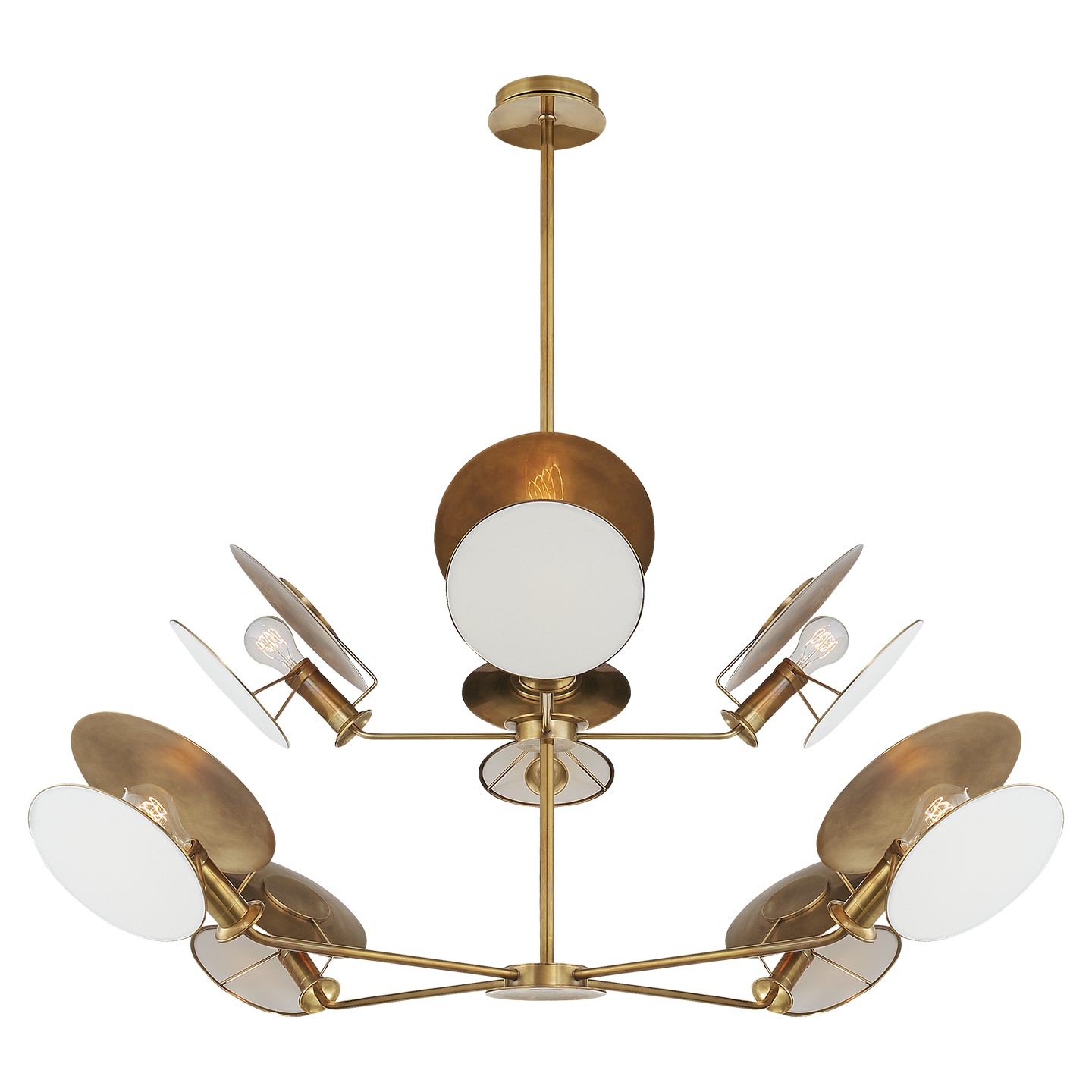 Visual Comfort Signature Canada - TOB 5290HAB-L - Eight Light Chandelier - Osiris - Hand-Rubbed Antique Brass