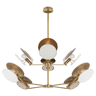 Visual Comfort Signature Canada - TOB 5290HAB-L - Eight Light Chandelier - Osiris - Hand-Rubbed Antique Brass