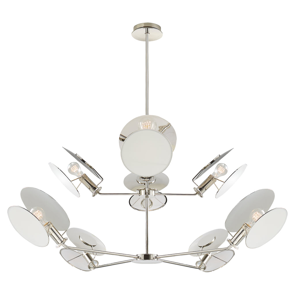 Visual Comfort Signature Canada - TOB 5290PN-L - Eight Light Chandelier - Osiris - Polished Nickel
