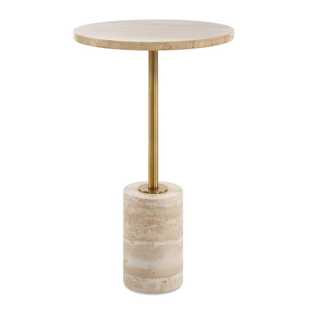 Mila Travertine Side Table