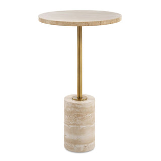 Mila Travertine Side Table