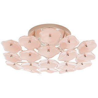 Visual Comfort Signature Canada - KS 4065PN-BLS - Three Light Flush Mount - Leighton - Polished Nickel