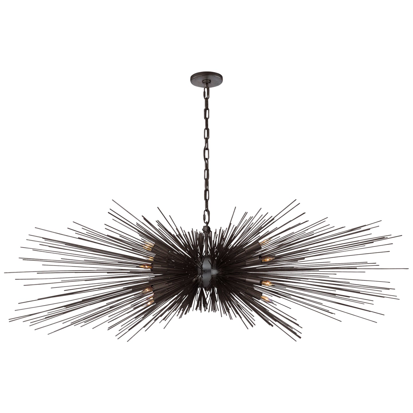 Visual Comfort Signature Canada - KW 5182AI - 16 Light Chandelier - Strada - Aged Iron