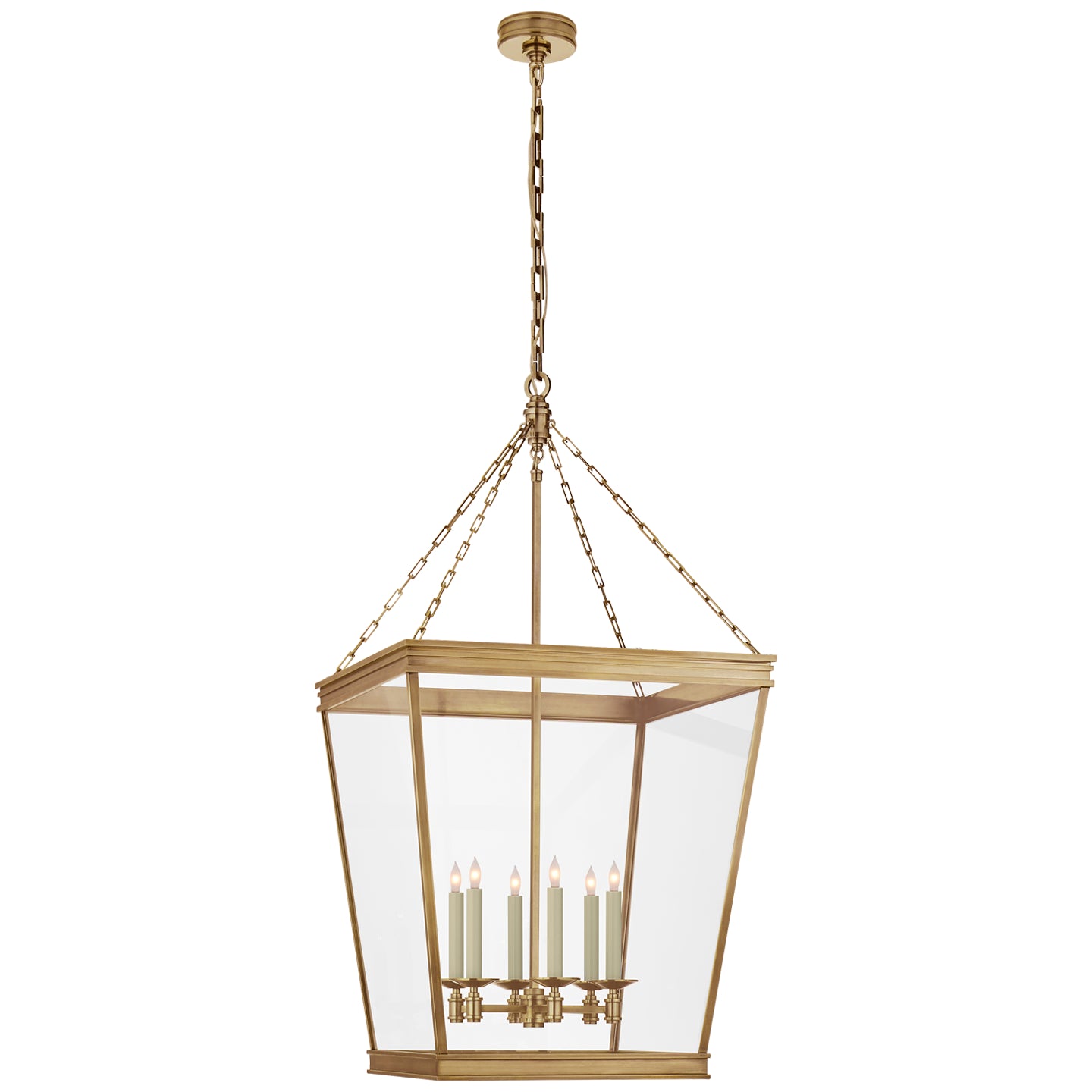 Visual Comfort Signature Canada - CHC 5612AB-CG - Six Light Lantern - Launceton - Antique-Burnished Brass