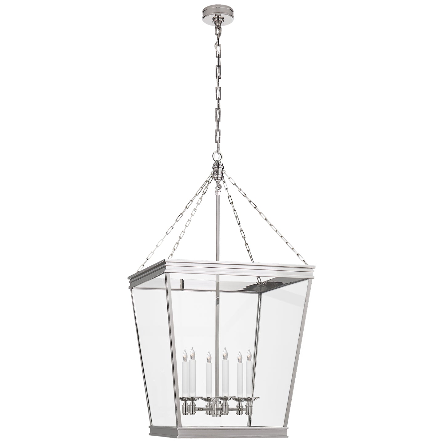 Visual Comfort Signature Canada - CHC 5612PN-CG - Six Light Lantern - Launceton - Polished Nickel