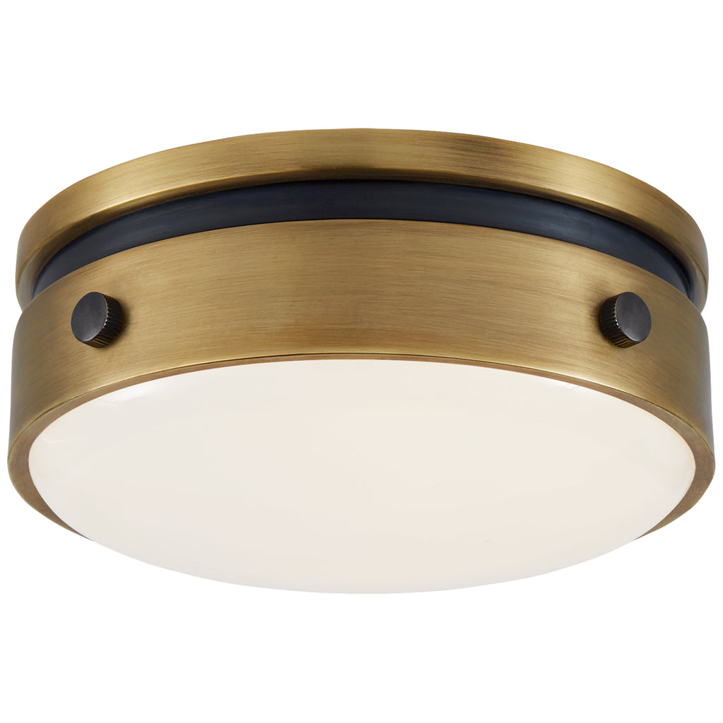 Visual Comfort Signature Canada - TOB 4062BZ/HAB-WG - LED Flush Mount - Hicks - Bronze with Antique Brass