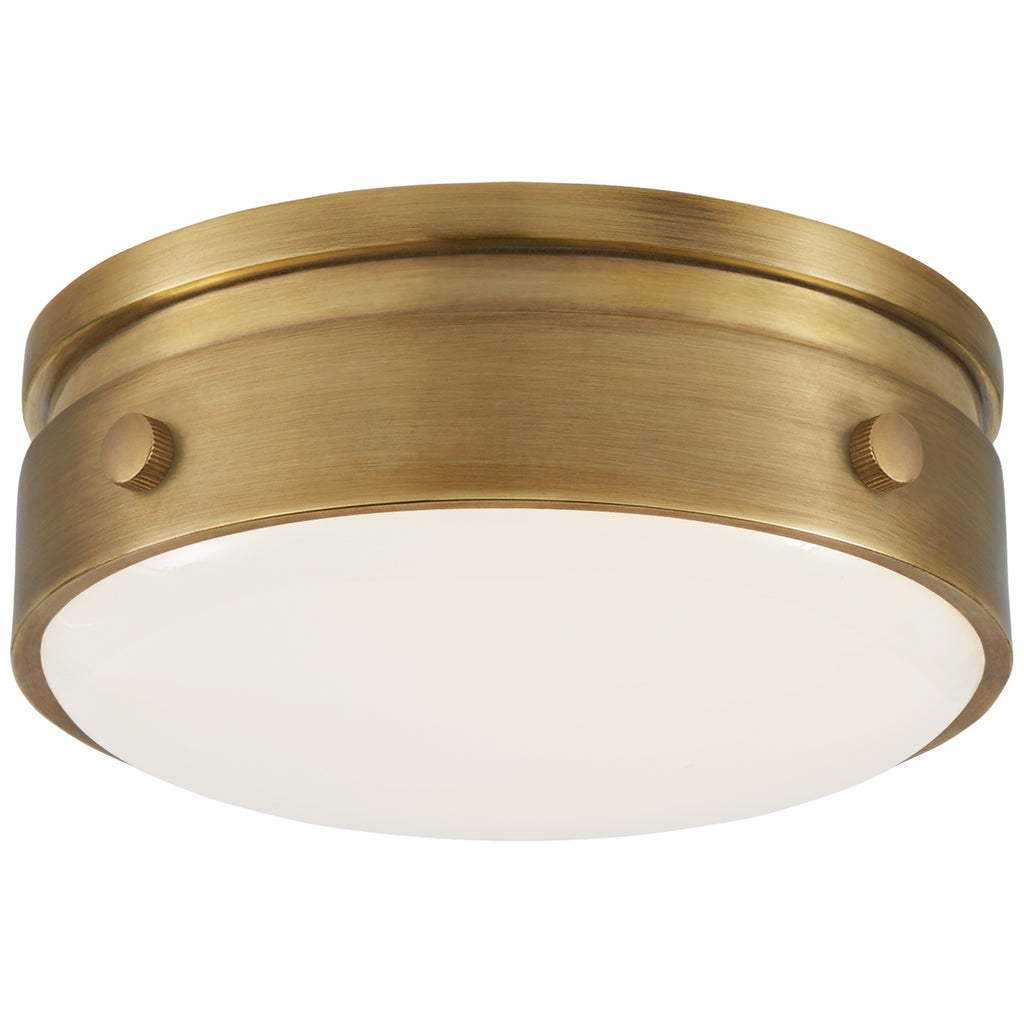 Visual Comfort Signature Canada - TOB 4062HAB-WG - LED Flush Mount - Hicks - Hand-Rubbed Antique Brass