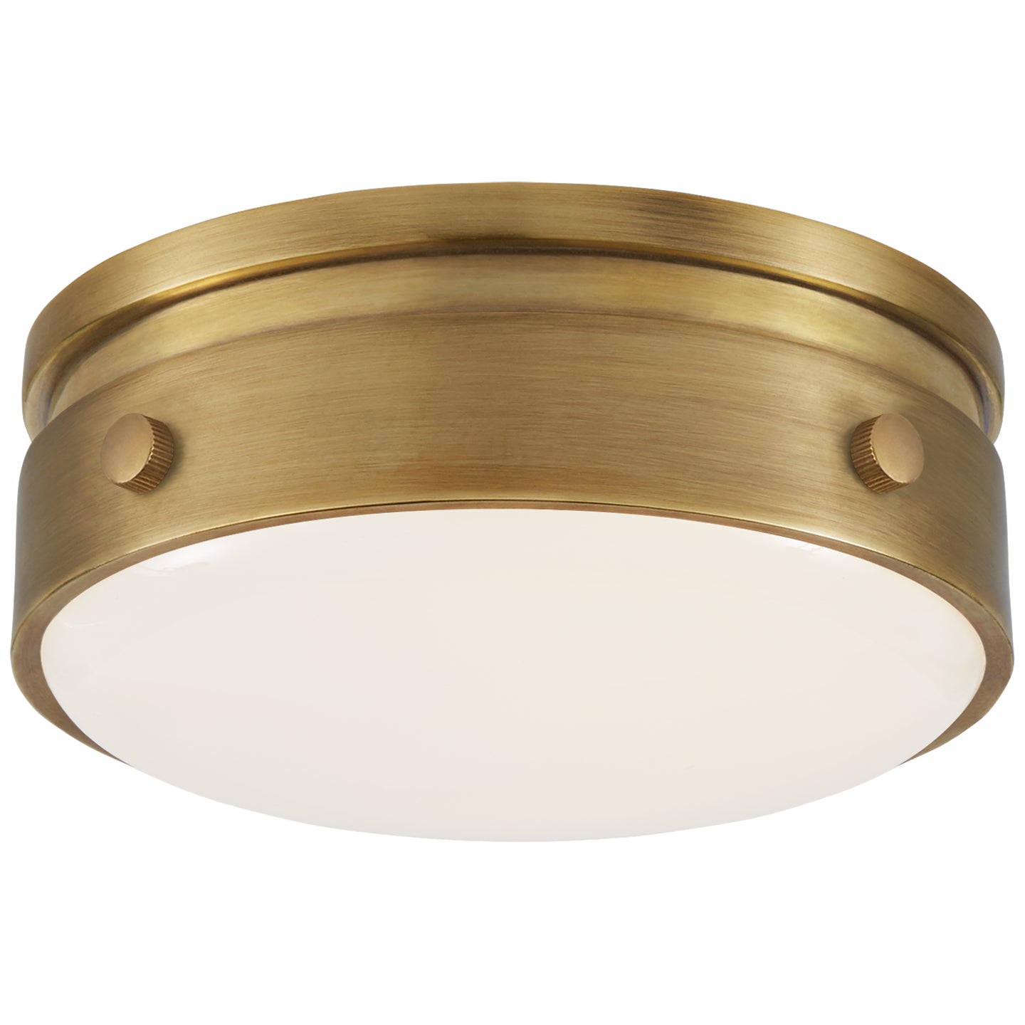 Visual Comfort Signature Canada - TOB 4062HAB-WG - LED Flush Mount - Hicks - Hand-Rubbed Antique Brass