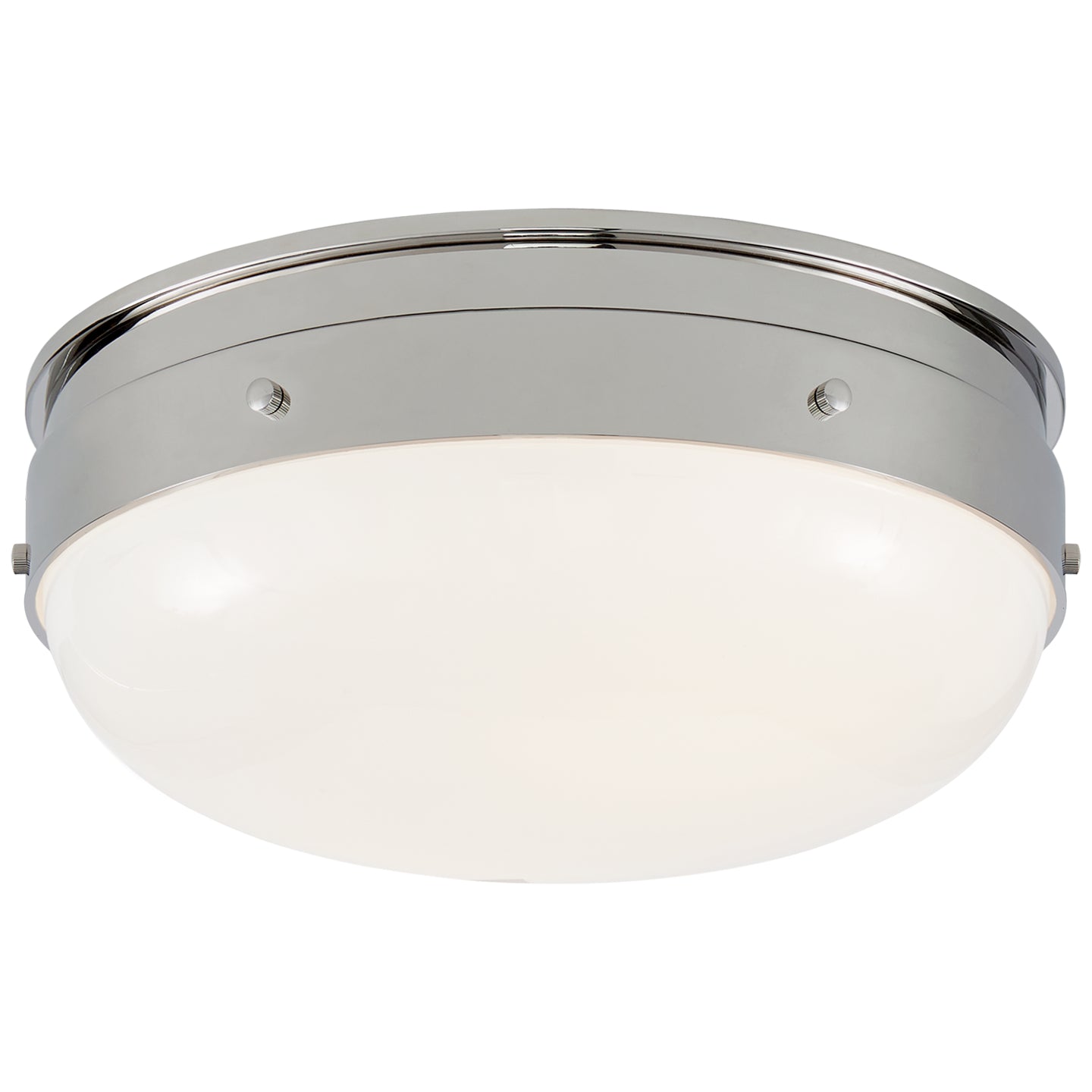 Visual Comfort Signature Canada - TOB 4063PN-WG - Two Light Flush Mount - Hicks - Polished Nickel