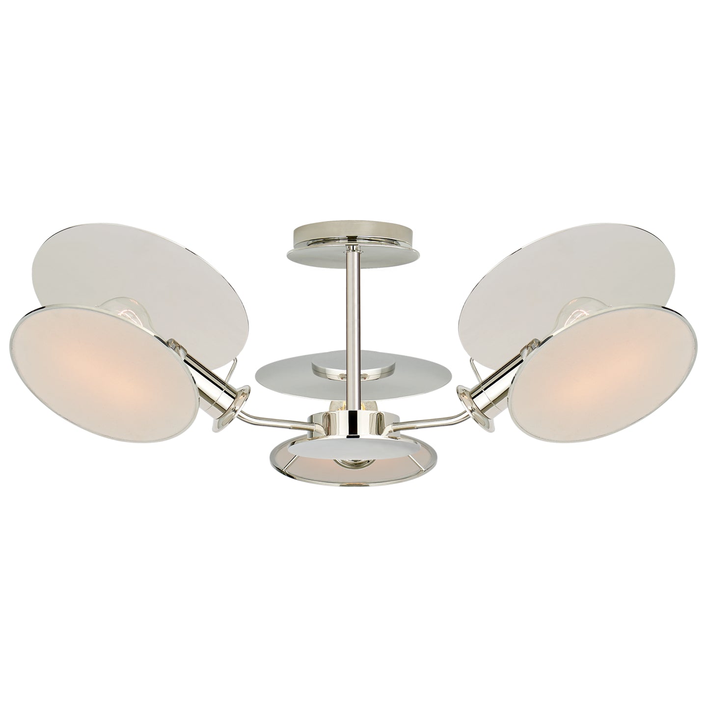 Visual Comfort Signature Canada - TOB 4290PN-L - Three Light Semi-Flush Mount - Osiris - Polished Nickel