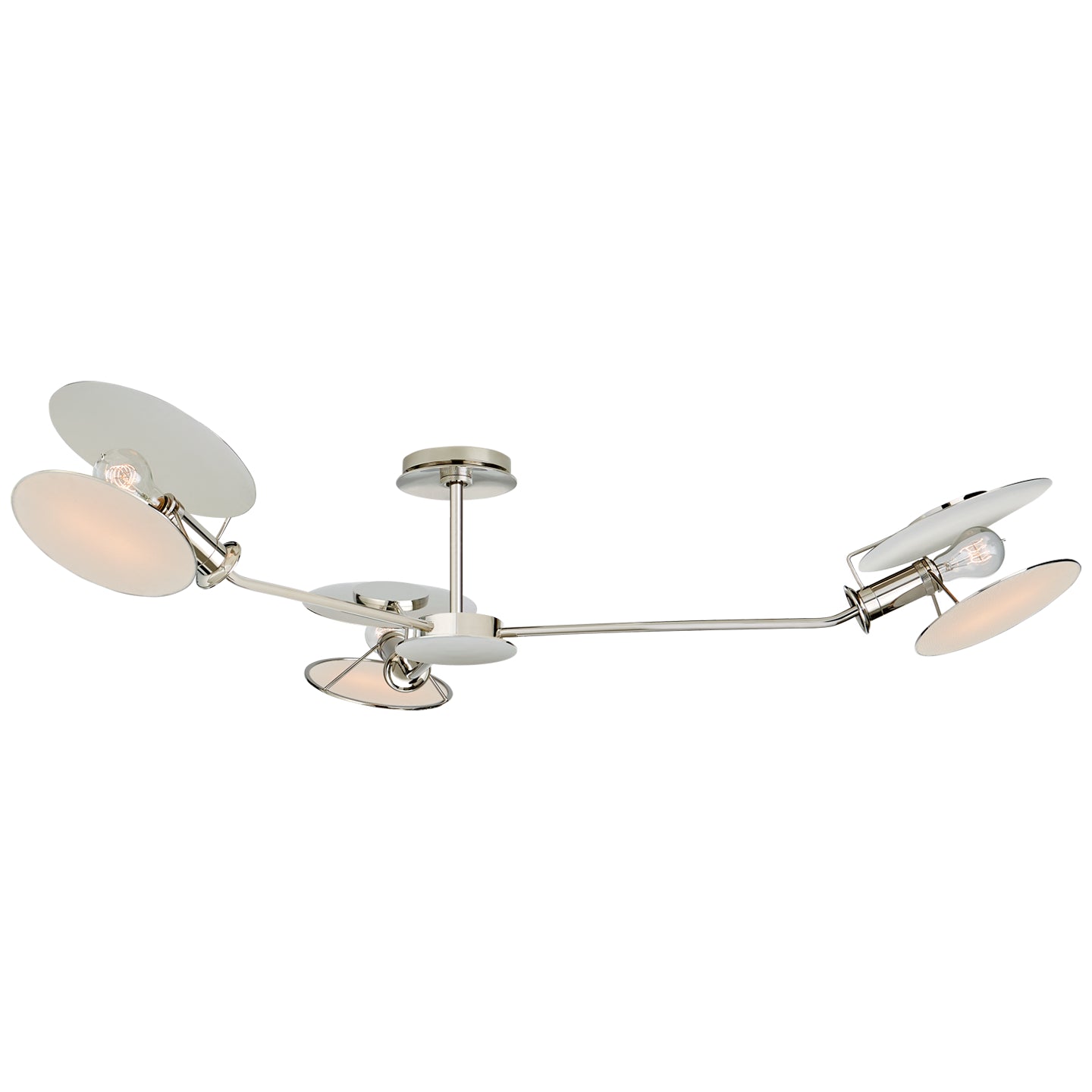 Visual Comfort Signature Canada - TOB 4291PN-L - Three Light Semi-Flush Mount - Osiris - Polished Nickel