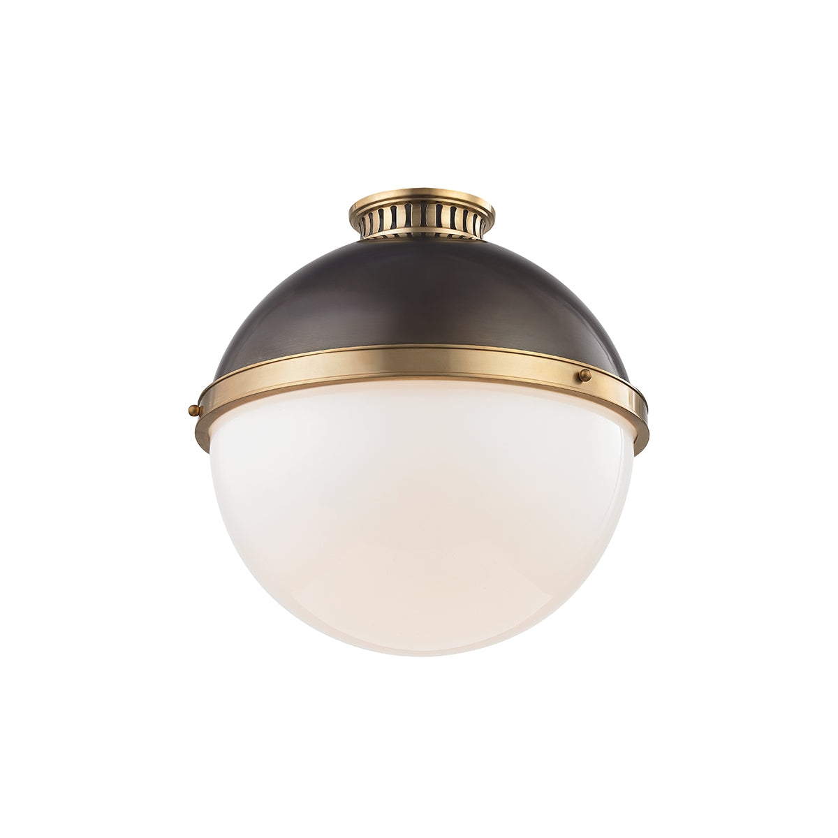 Hudson Valley Canada - 4015-ADB - One Light Flush Mount - Latham - Aged/Antique Distressed Bronze