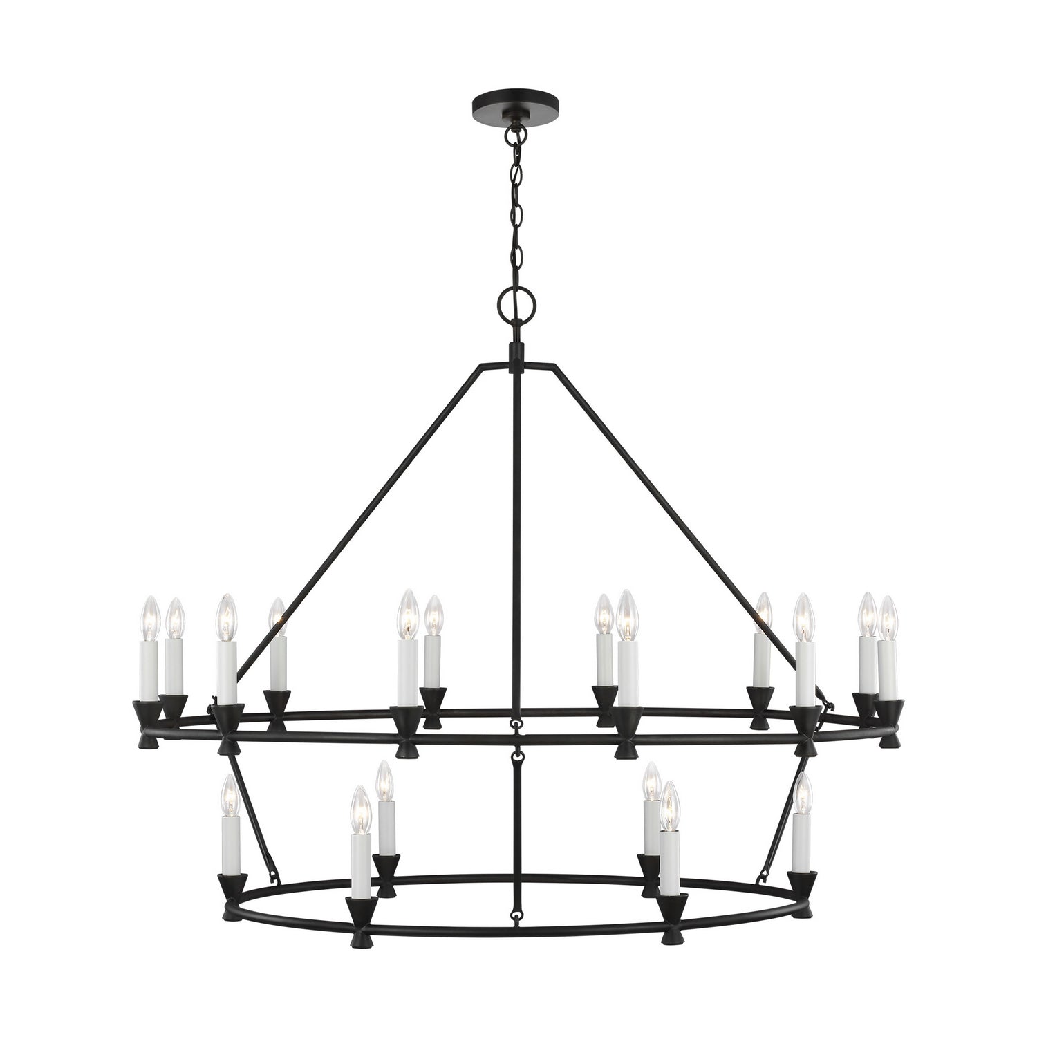 Visual Comfort Studio Canada - CC11818AI - 18 Light Chandelier - Keystone - Aged Iron