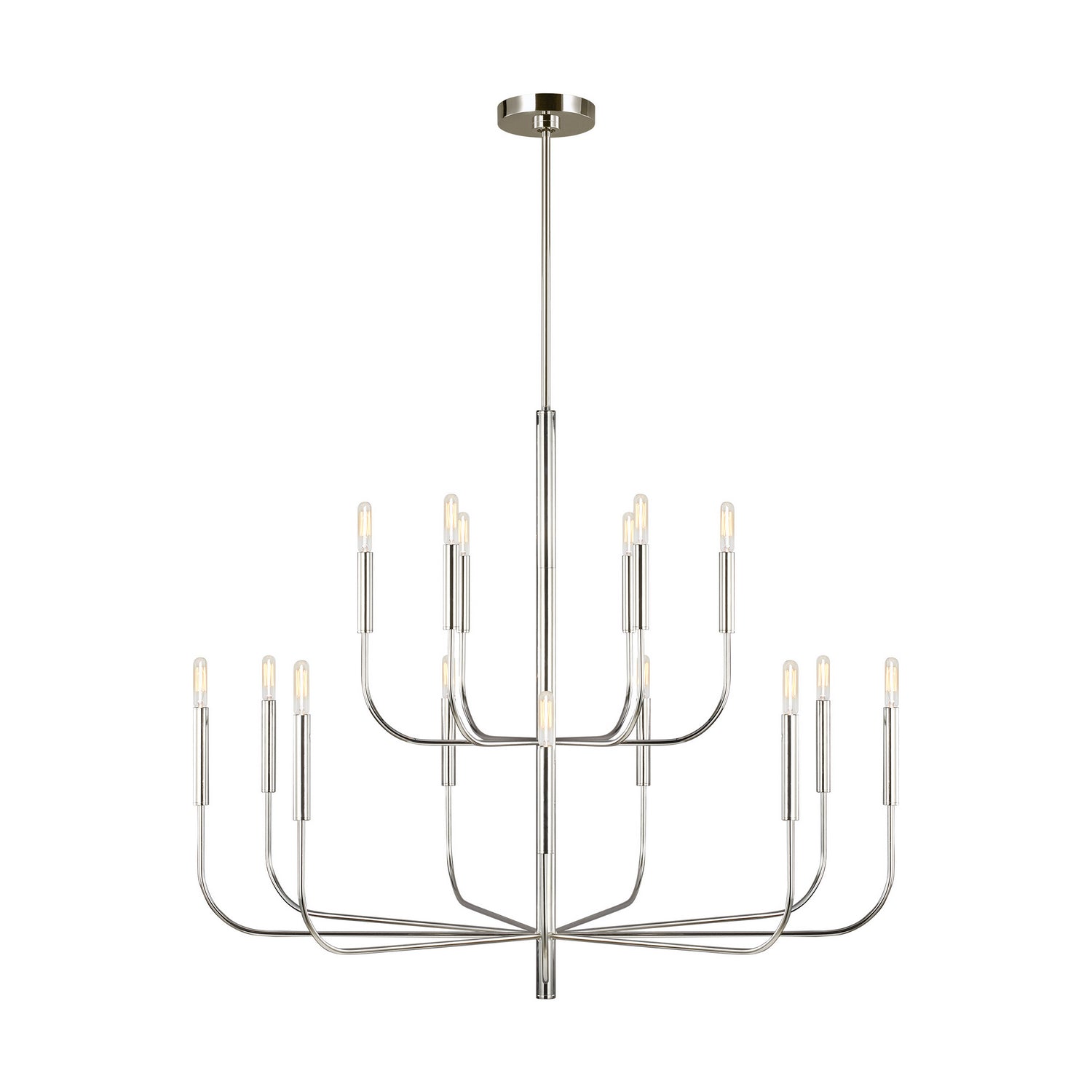 Visual Comfort Studio Canada - EC10015PN - 15 Light Chandelier - Brianna - Polished Nickel