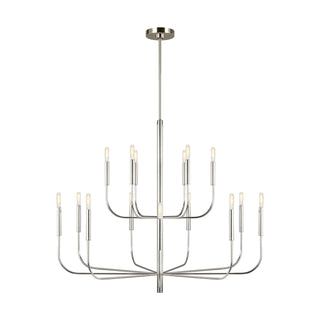 Visual Comfort Studio Canada - EC10015PN - 15 Light Chandelier - Brianna - Polished Nickel