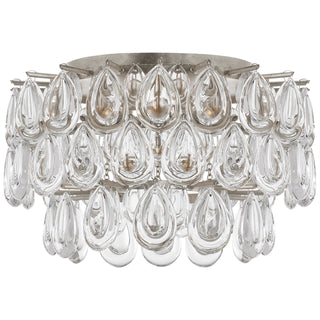 Visual Comfort Signature Canada - ARN 4170BSL-CG - Three Light Flush Mount - Liscia - Burnished Silver Leaf