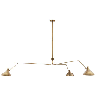 Visual Comfort Signature Canada - ARN 5007HAB - Three Light Chandelier - Charlton - Hand-Rubbed Antique Brass