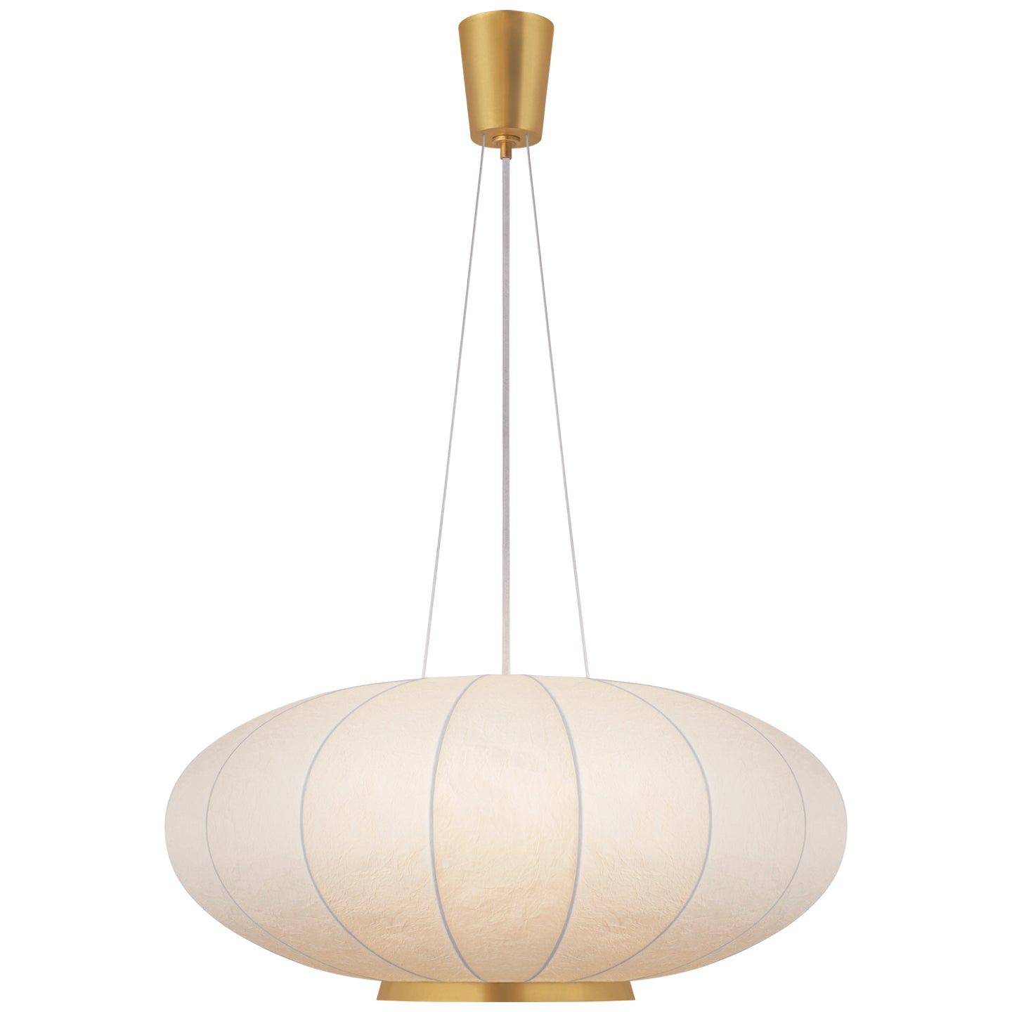 Visual Comfort Signature Canada - BBL 5123SB-RP - One Light Pendant - Paper Moon - Soft Brass