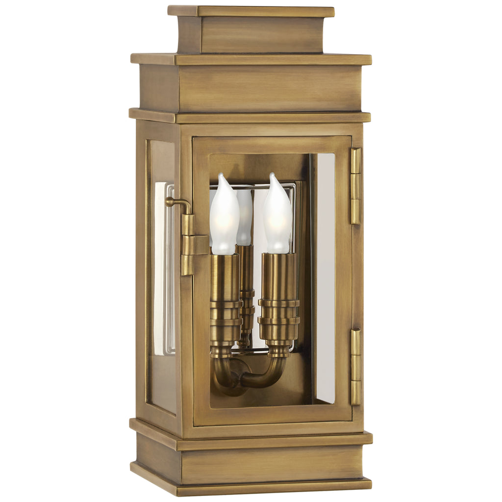Visual Comfort Signature Canada - CHD 2907AB-CG - Two Light Wall Lantern - Linear Lantern - Antique-Burnished Brass