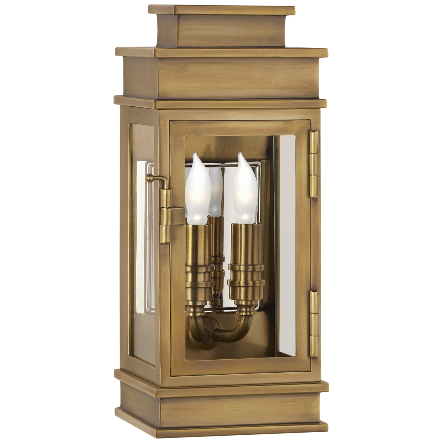Visual Comfort Signature Canada - CHD 2907AB-CG - Two Light Wall Lantern - Linear Lantern - Antique-Burnished Brass
