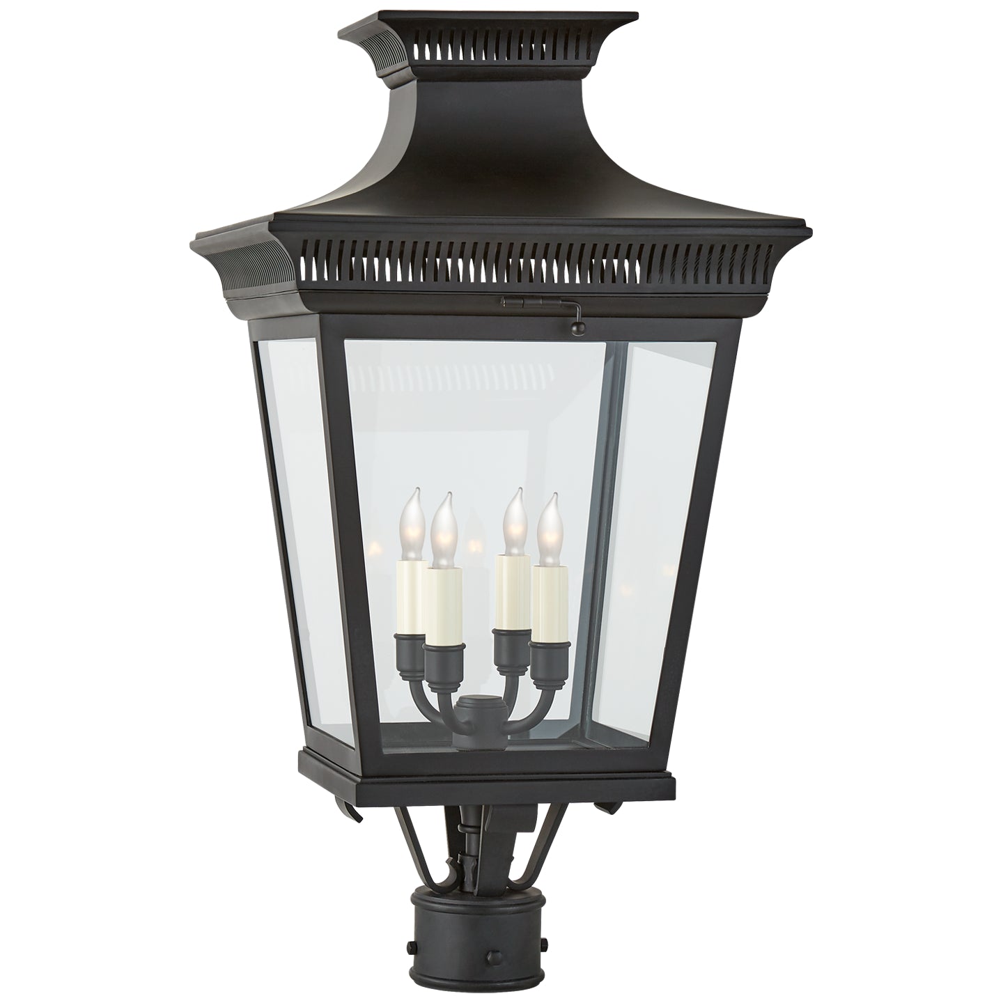 Visual Comfort Signature Canada - CHO 7055BLK-CG - Four Light Post Lantern - Elsinore - Black