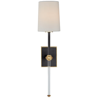 Visual Comfort Signature Canada - JN 2051MBK/CG-L - One Light Wall Sconce - Lucia - Matte Black and Crystal