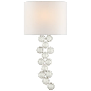 Visual Comfort Signature Canada - JN 2201BSL/CG-L - One Light Wall Sconce - Milazzo - Burnished Silver Leaf and Crystal