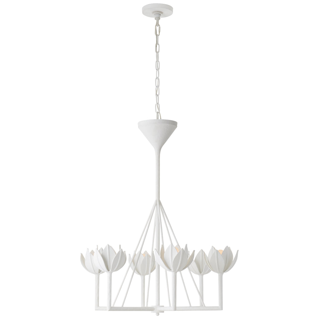 Visual Comfort Signature Canada - JN 5003PW - Six Light Chandelier - Alberto - Plaster White