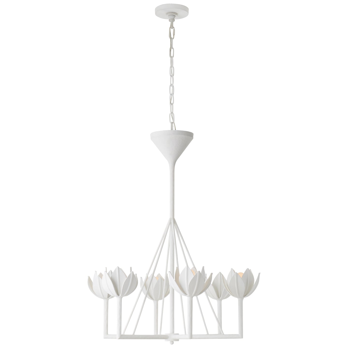Visual Comfort Signature Canada - JN 5003PW - Six Light Chandelier - Alberto - Plaster White