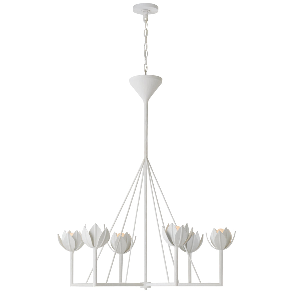 Visual Comfort Signature Canada - JN 5004PW - Six Light Chandelier - Alberto - Plaster White