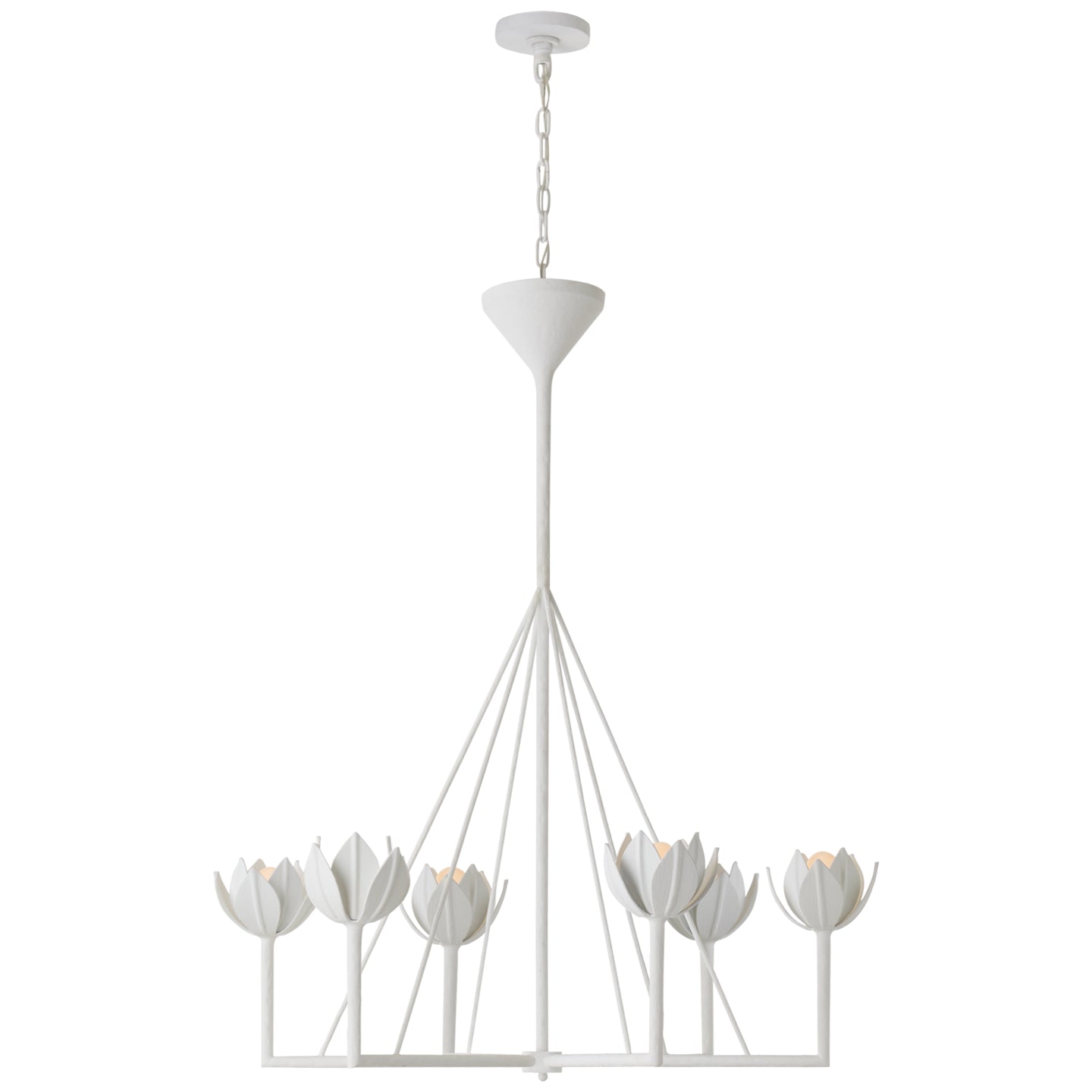 Visual Comfort Signature Canada - JN 5004PW - Six Light Chandelier - Alberto - Plaster White