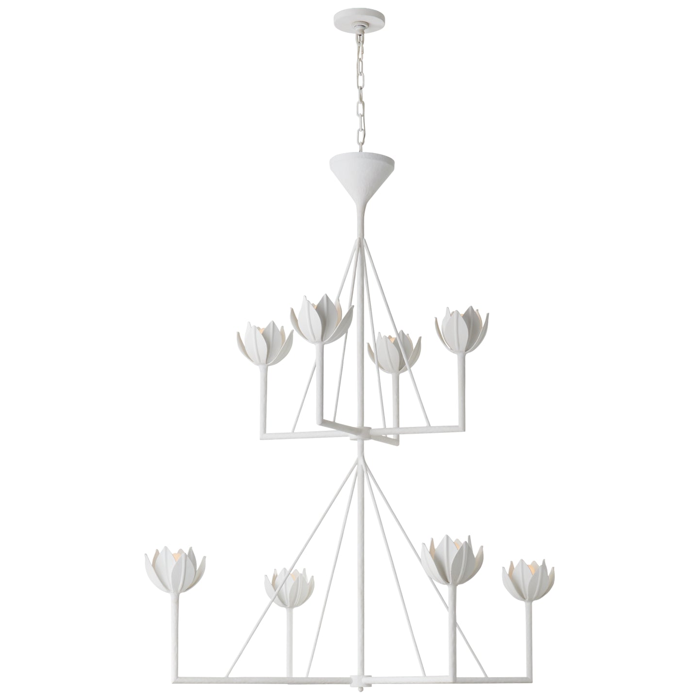 Visual Comfort Signature Canada - JN 5006PW - Eight Light Chandelier - Alberto - Plaster White