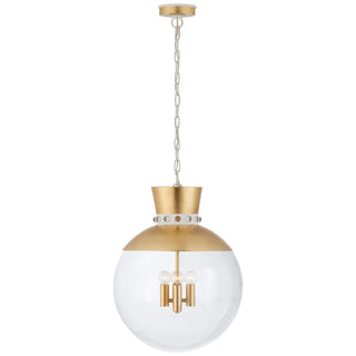 Visual Comfort Signature Canada - JN 5052G/WHT-CG - Four Light Pendant - Lucia - Gild and White