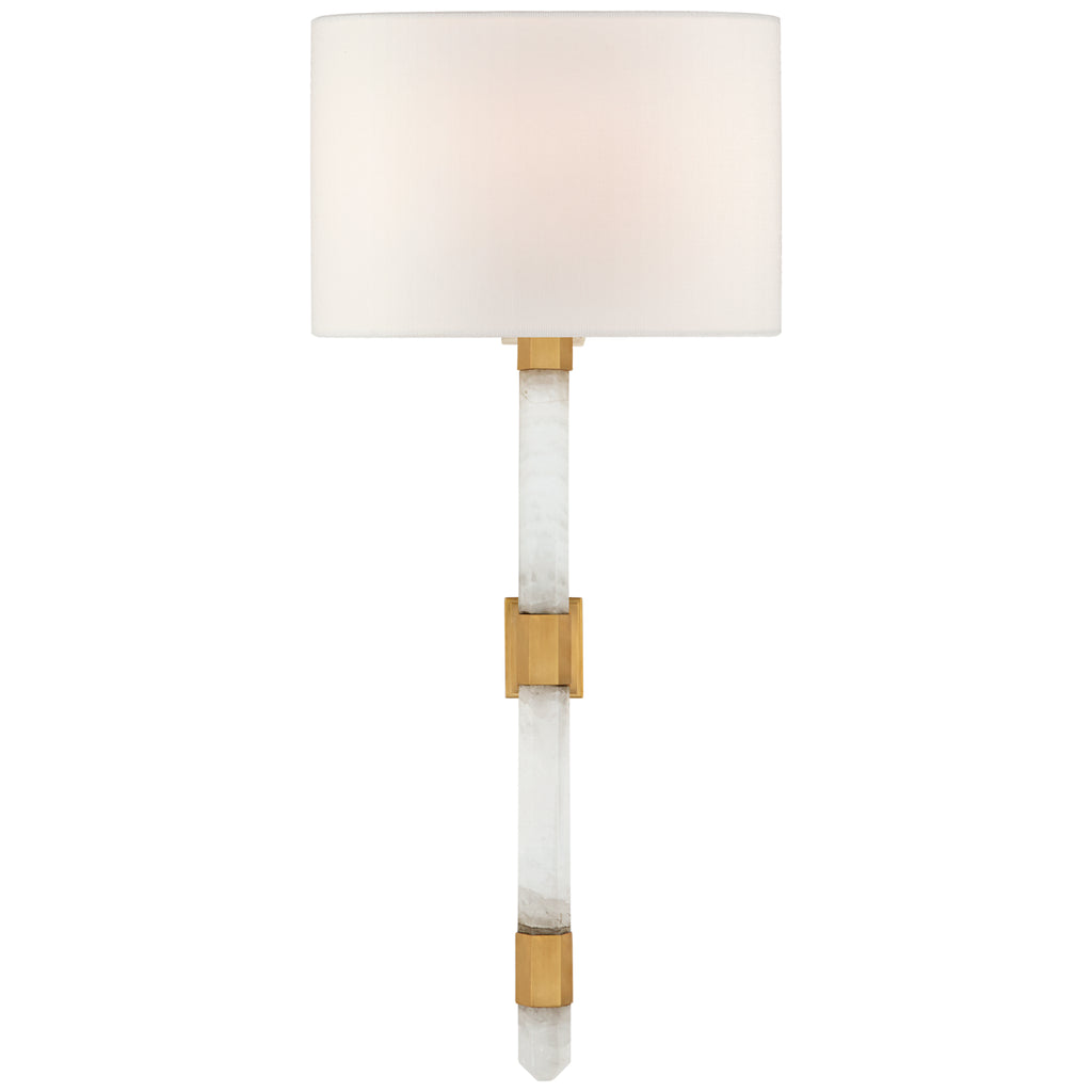Visual Comfort Signature Canada - SK 2904AB/Q-L - One Light Wall Sconce - Adaline - Antique-Burnished Brass