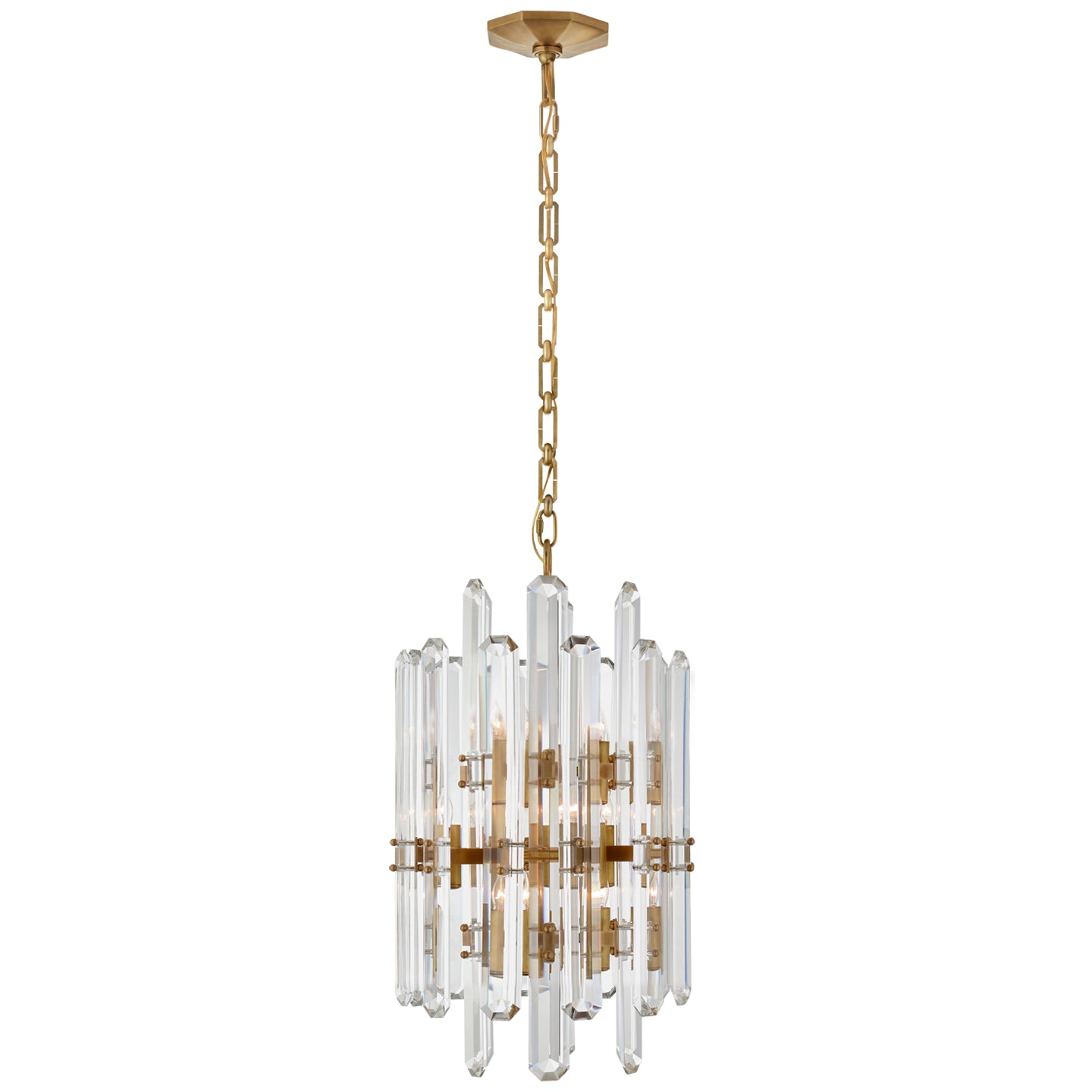 Visual Comfort Signature Canada - ARN 5128HAB - 12 Light Chandelier - Bonnington - Hand-Rubbed Antique Brass