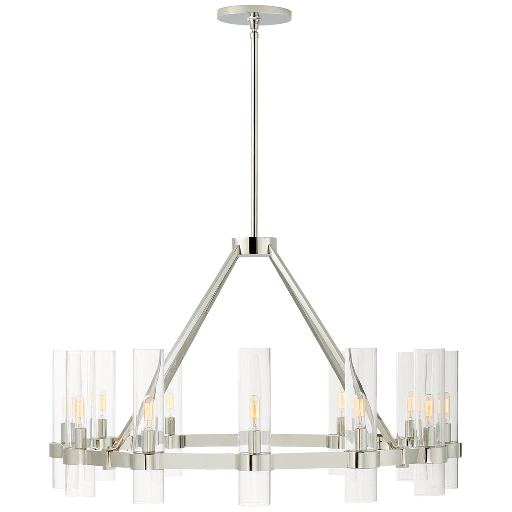 Visual Comfort Signature Canada - S 5680PN-CG - 12 Light Chandelier - Presidio - Polished Nickel