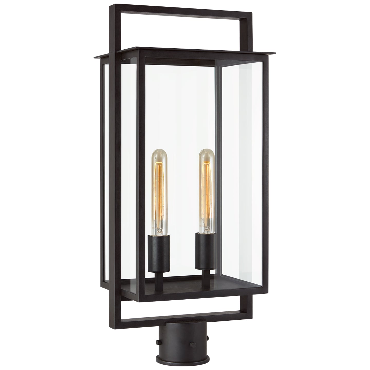 Visual Comfort Signature Canada - S 7191AI-CG - Two Light Post Lantern - Halle - Aged Iron