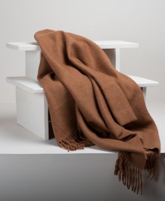 Cognac Alpaca Throw