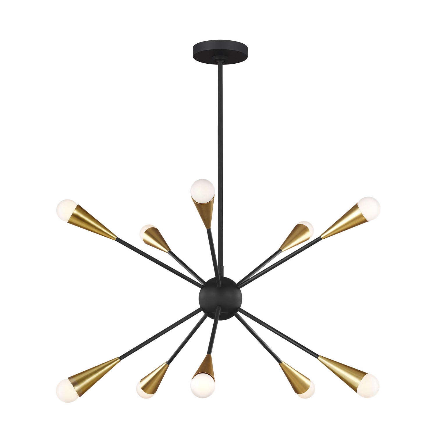Visual Comfort Studio Canada - EC10310MBK - Ten Light Chandelier - Jax - Midnight Black