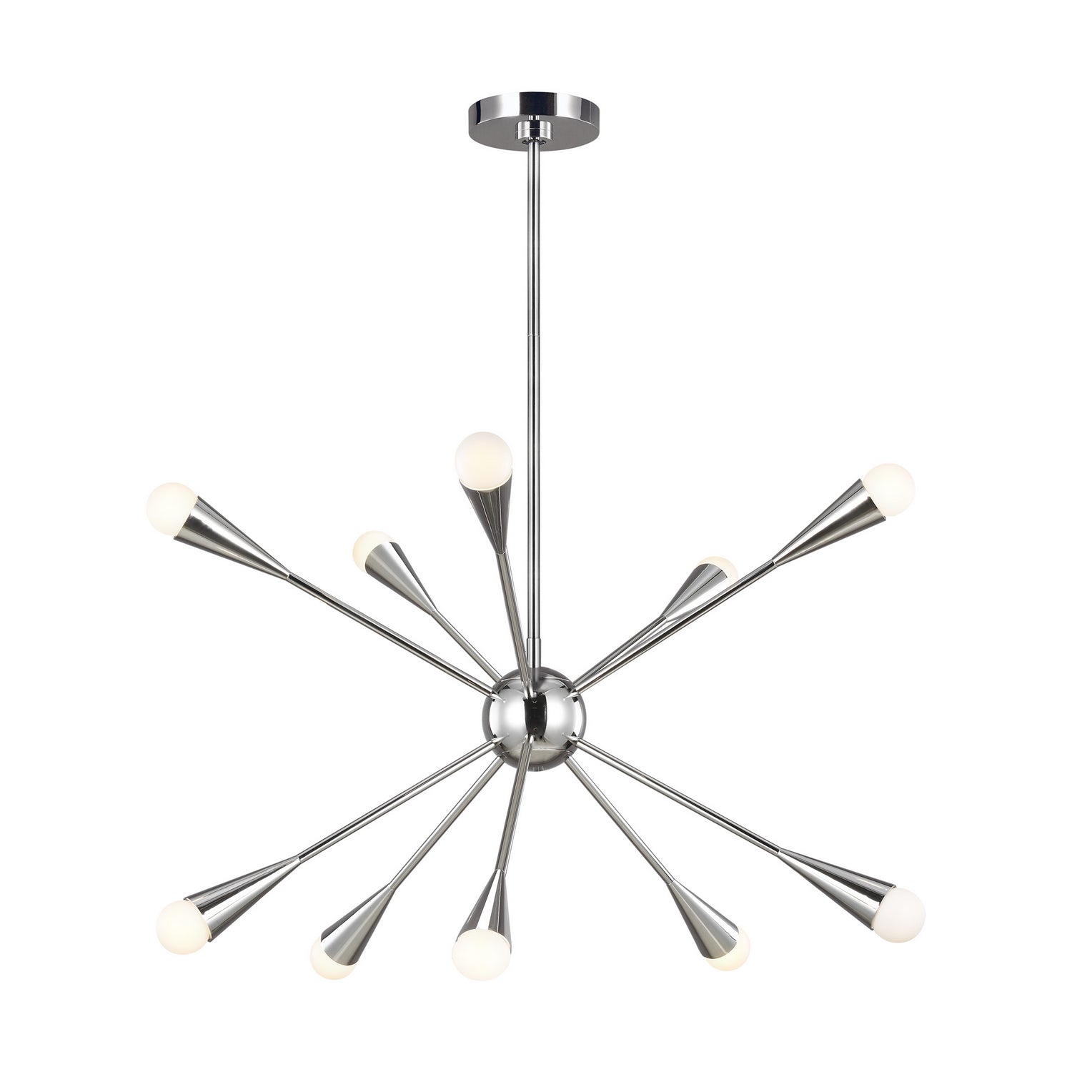 Visual Comfort Studio Canada - EC10310PN - Ten Light Chandelier - Jax - Polished Nickel