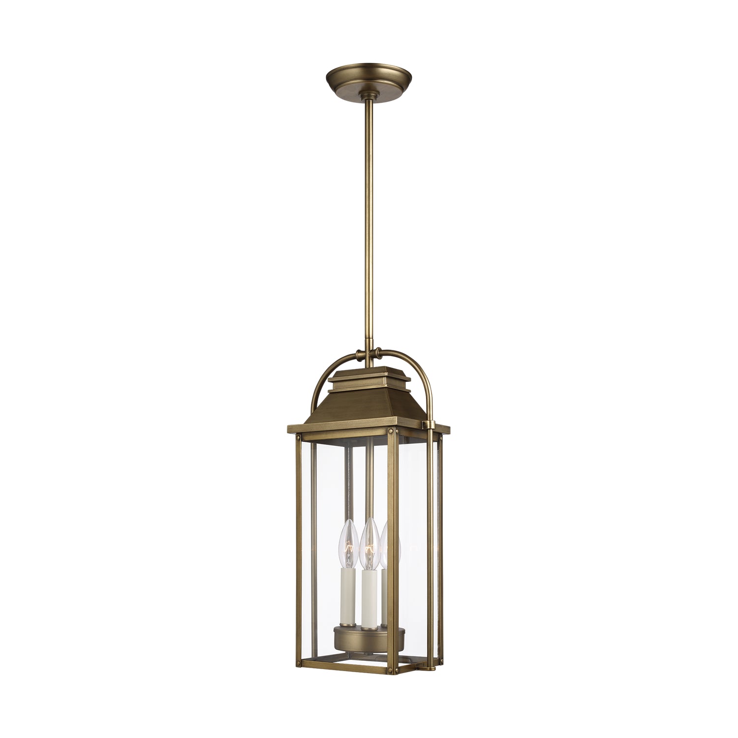 Visual Comfort Studio Canada - OL13209PDB - Three Light Pendant - Wellsworth - Painted Distressed Brass