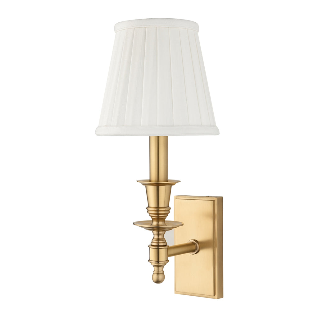 Hudson Valley Canada - 6801-AGB - One Light Wall Sconce - Ludlow - Aged Brass